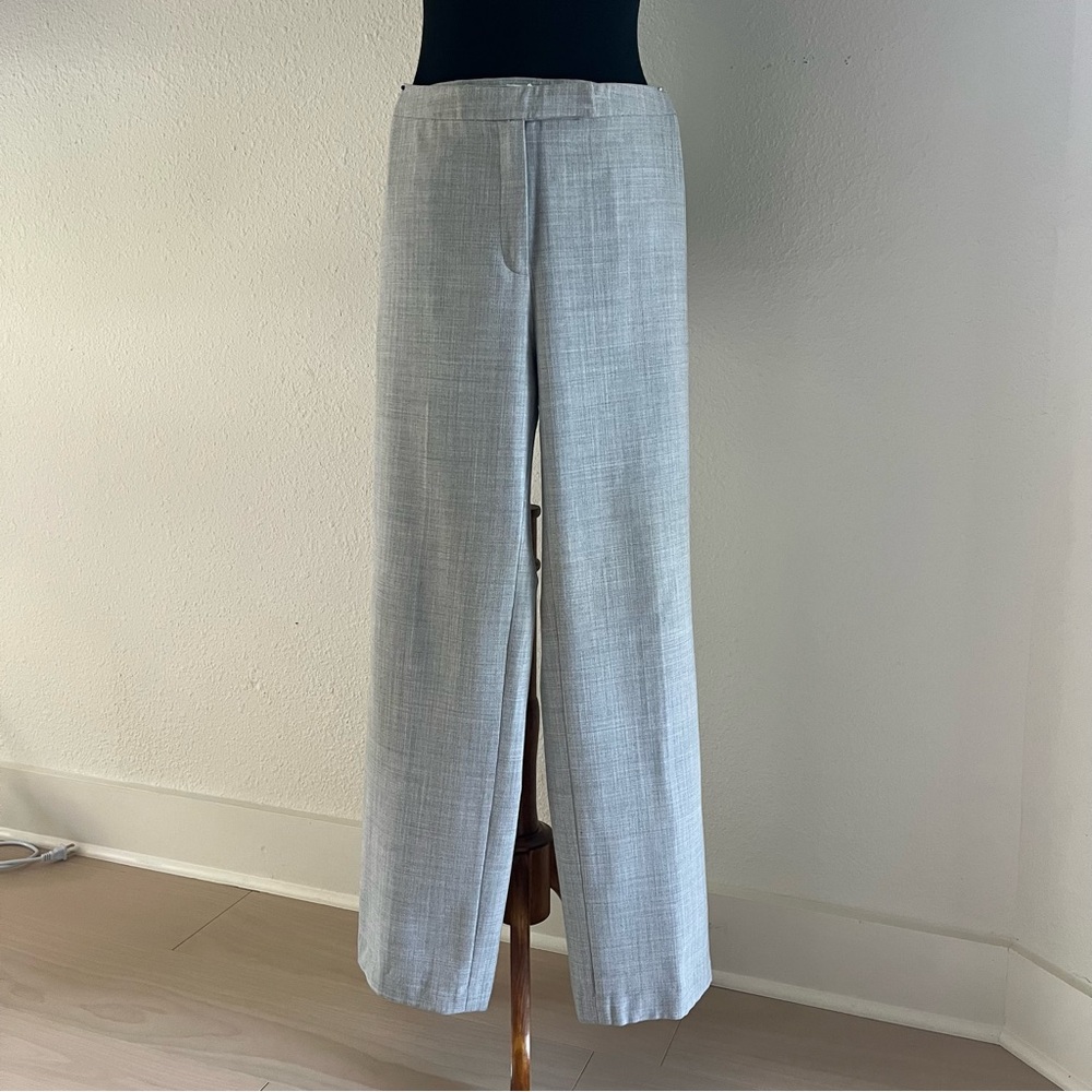 Valerie Stevens Women’s Gray High Waist Flat Front Tailored Pants - Size 2 - 4